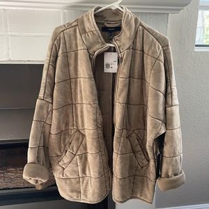 Forever 21 dolman quilted jacket/FREE PEOPLE DUPE